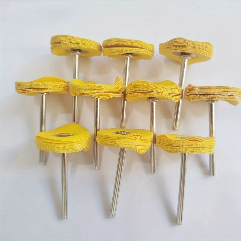Jewelry Watches & Accessories - 59Pcs 3mm Yellow Polishing Cloth Wheel,