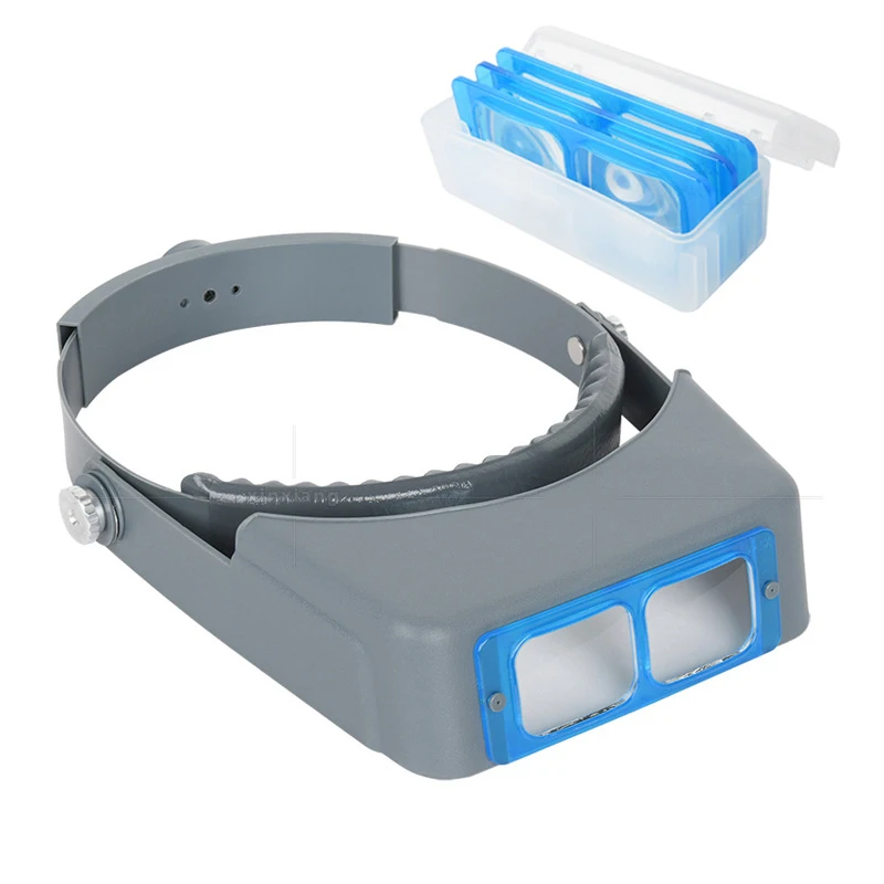 Jewelry Watches Repair - Head-Mounted Double Lens Magnifier with Adjustable