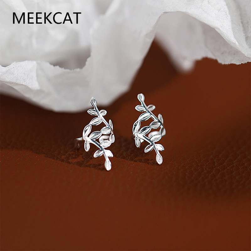 Ear Cuff No Piercing - 925 Sterling Silver Hollow Branch Ear
