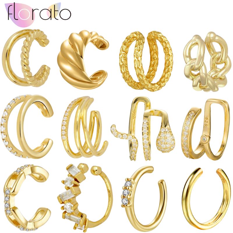 Ear Cuff No Piercing - 1 PCS Plated 24K High-end Geometric