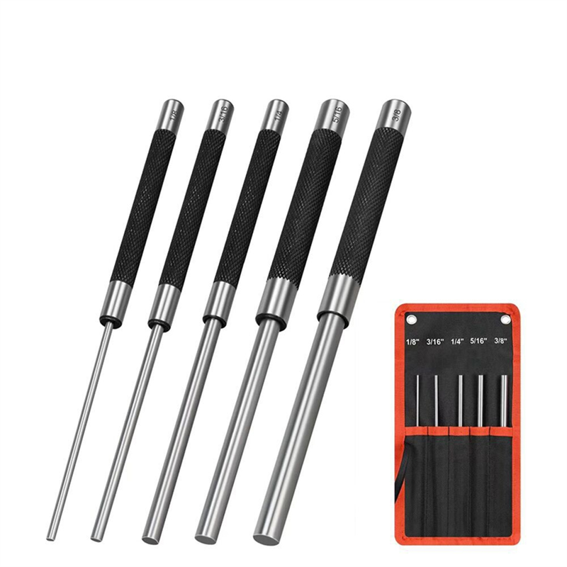 Jewelry Watches Repair - 【A87T】Roll Pin Punch Set(5-Piece), 8-Inch Carbon