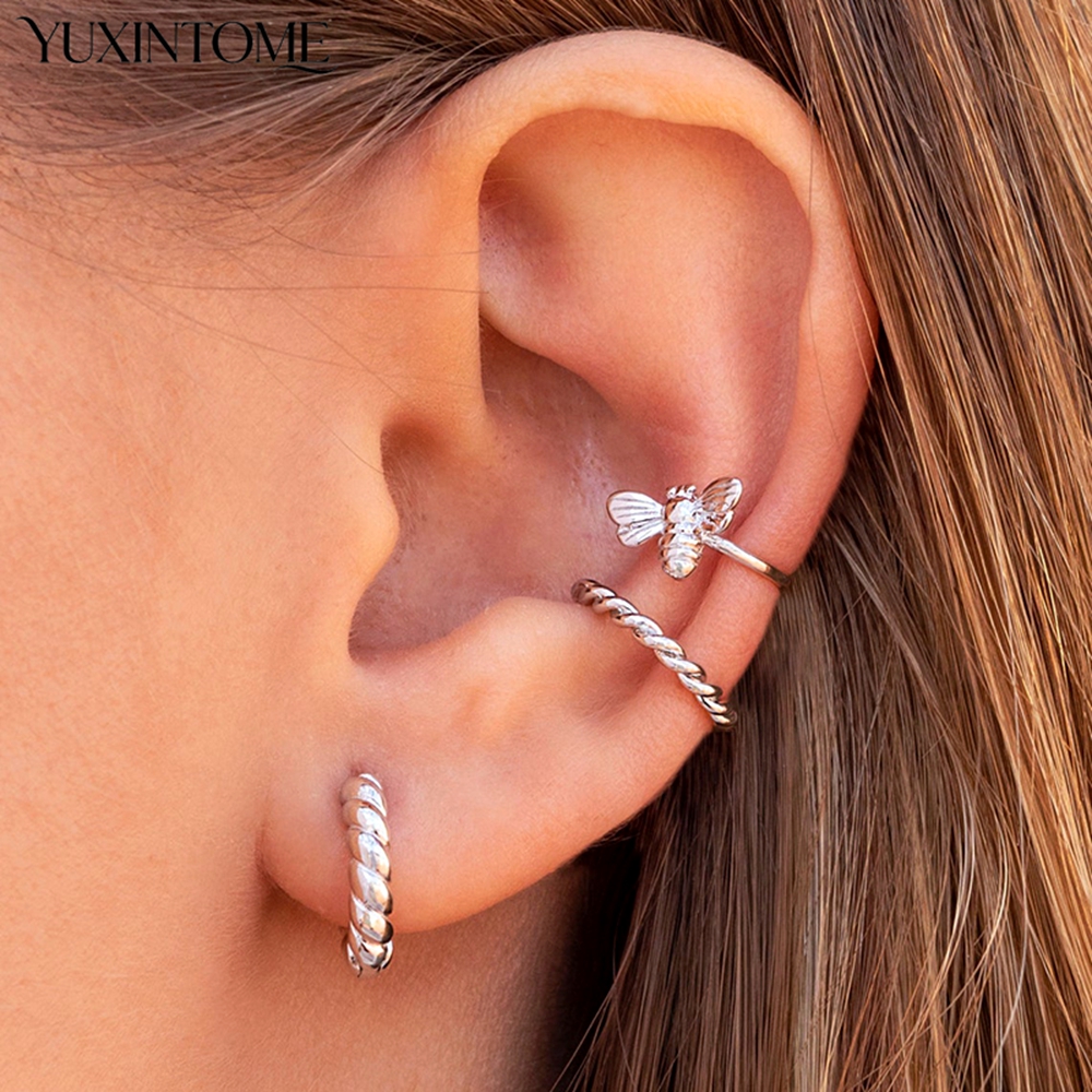 1PC 24k Gold-Plated Silver Spi – Ear Cuff No Piercing Bewertung und Preis