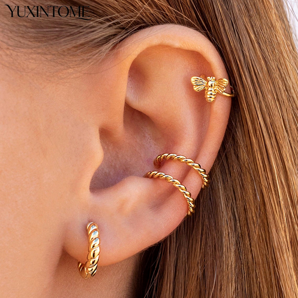 1PC 24k Gold-Plated Silver Spi – Ear Cuff No Piercing Bewertung und Preis