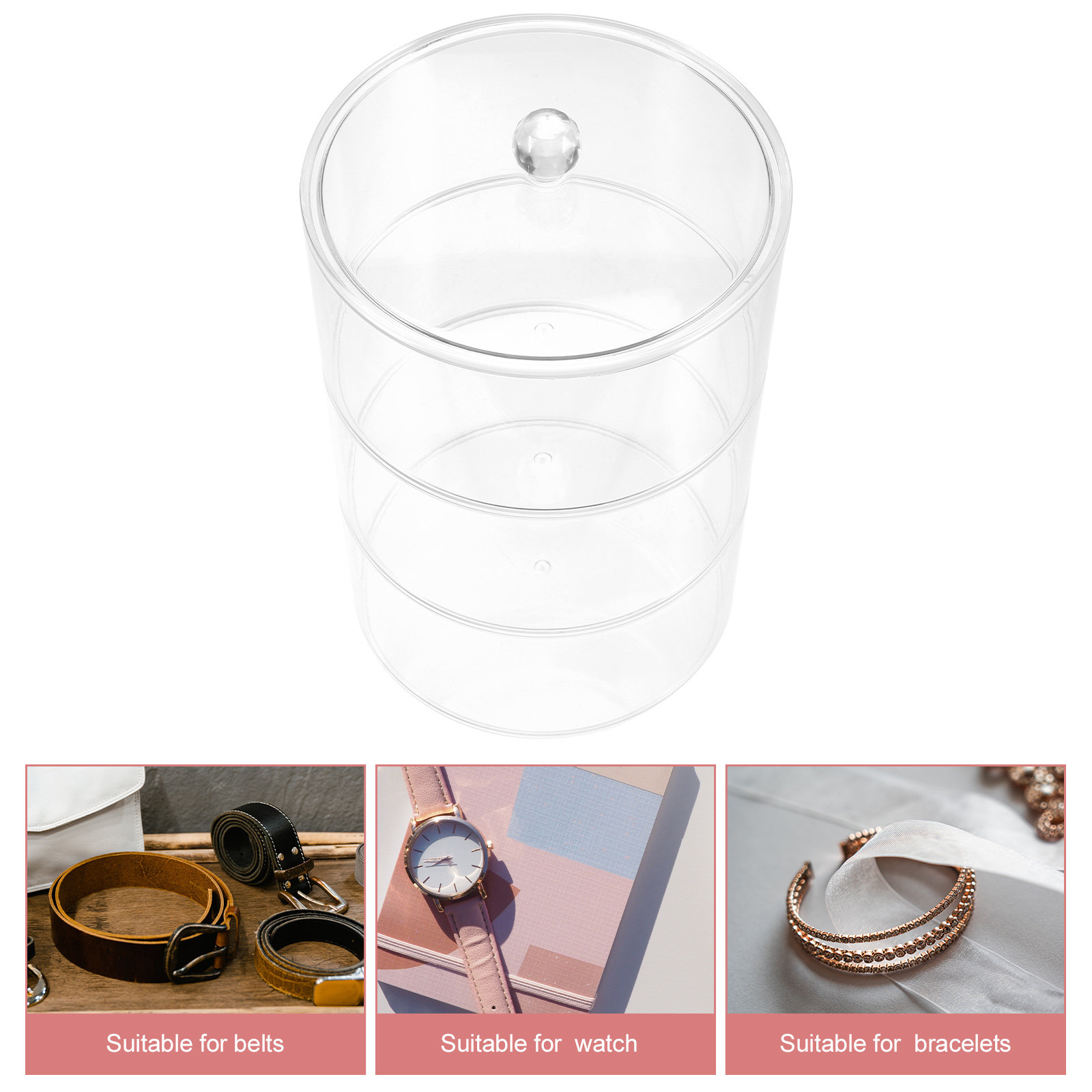 Multi-Level Transparent Acryli – Jewelry Watches & Accessories Bewertung und Preis
