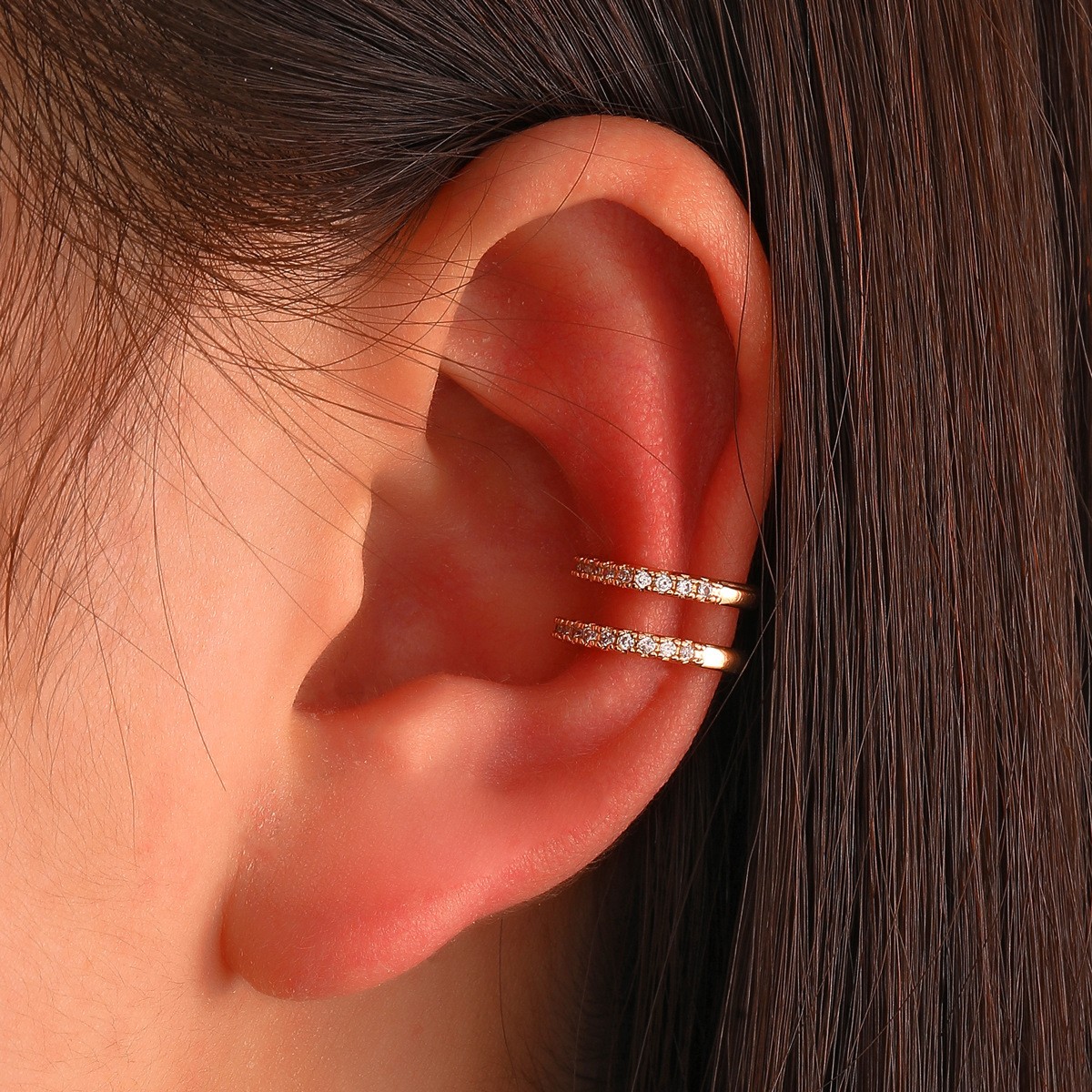 Korean Crystal Ear Clip Earrin – Ear Cuff No Piercing Bewertung und Preis