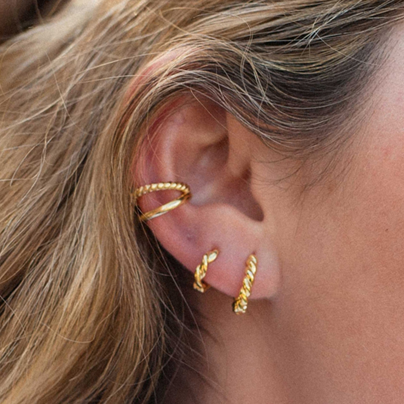 1 PCS Plated 24K High-end Geom – Ear Cuff No Piercing Bewertung und Preis