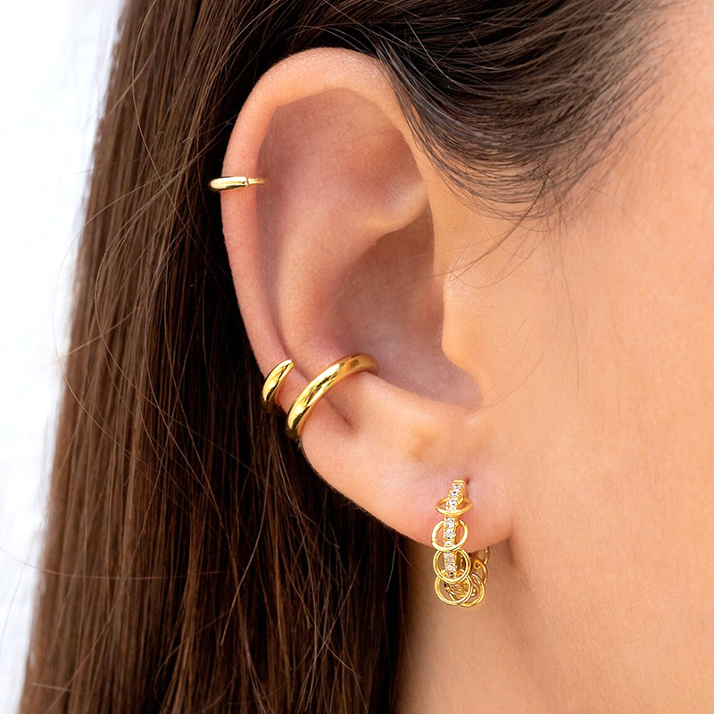 1 PCS Plated 24K High-end Geom – Ear Cuff No Piercing Bewertung und Preis