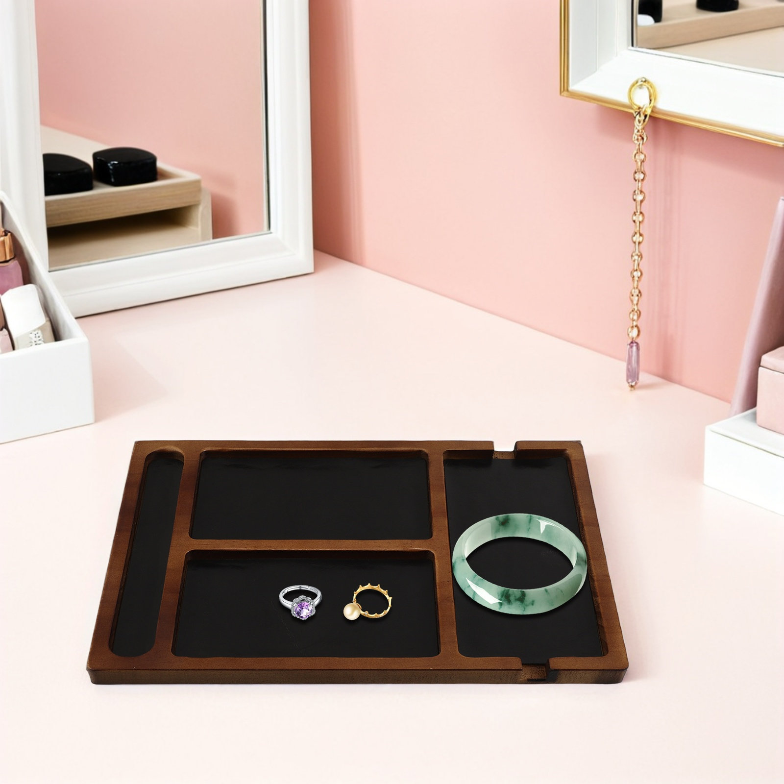 Multi-Compartment Solid Wood J – Jewelry Watches & Accessories Bewertung und Preis