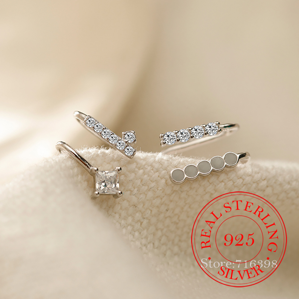 925 Sterling Silver Asymmetric – Ear Cuff No Piercing Bewertung und Preis