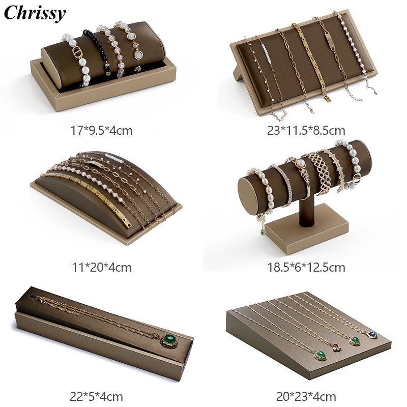 brown pu leather Bracelet Disp – Jewelry And Watches Exhibition Bewertung und Preis